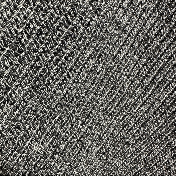 Talbots Plus sweater, size 2x. Marled gray, front seam, split turtleneck. - Picture 7 of 10